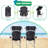 Set Of 2 Portable Camping Chairs With Built in Shade-648259942