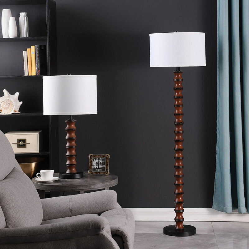 Lampe de table moderne 27,5 po In Coastal Littoral Wood Insp