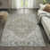 Macknair Bohemian Medallion Low-Pile Machine-Washable Cream/Brown/Green Rug