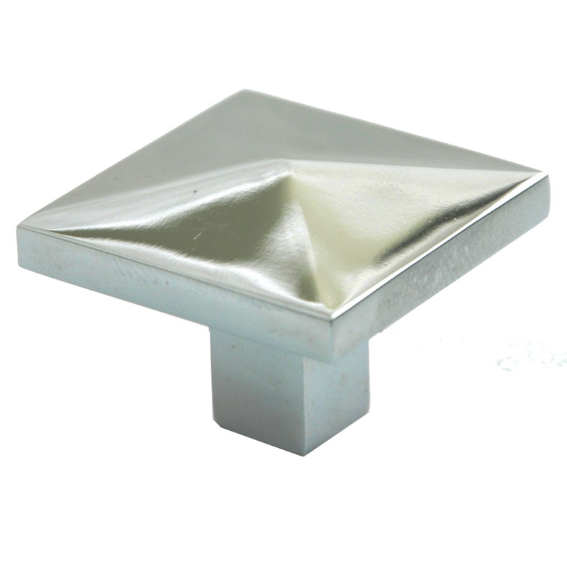 Square Knob, Chrome
