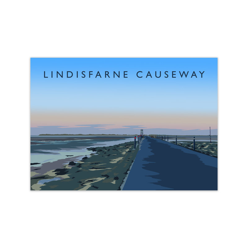 Lindisfarne Causeway 1 Piece Wall Art, 21cm H x 30cm W x 1cm D, Unframed