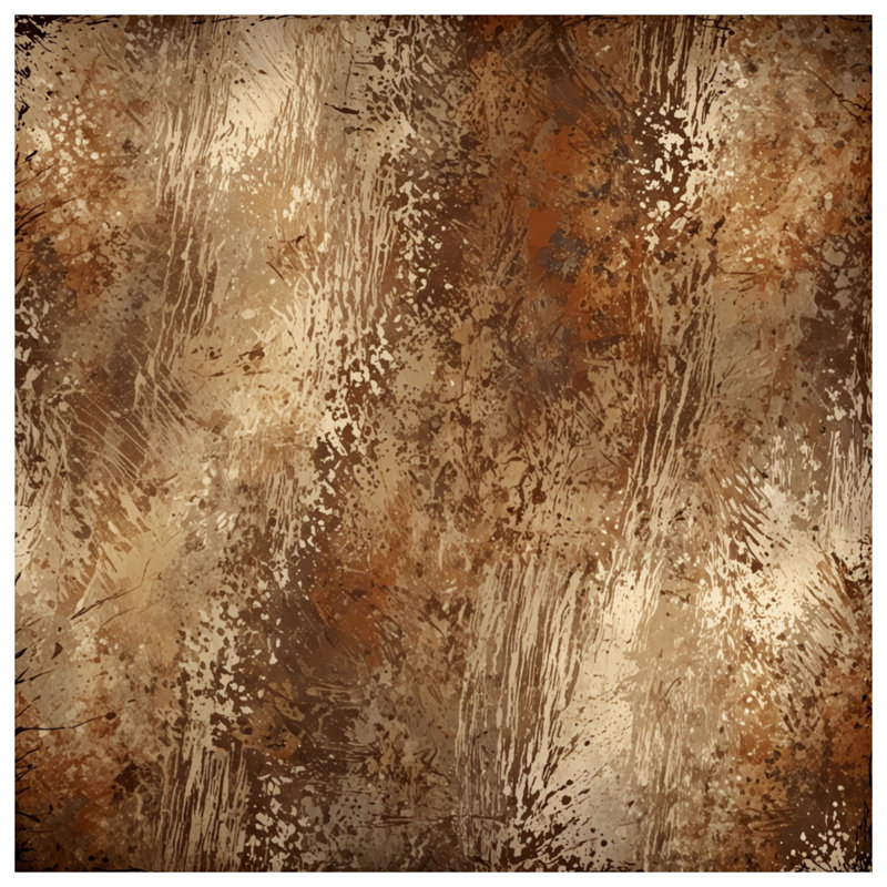 Rideau de douche brun à texture grunge extra long, L 70 po x H 84 po