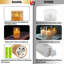 Led Flameless Candles, Battery Operated Flickering Candles Pillar Real Wax Moving Flame Electric Candle Sets Gold Glass Effect with Remote Timer, 4 in, 5 in, 6 in (Brown)