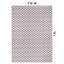 Tapis d'intérieur antidérapant, lavable à la machine, à damier miniature, couleur noyer.-1002931528-1002931529