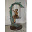 Girl On Swing 65 Bronze Statue -  Size: 44"L X 35"W X 65"H.