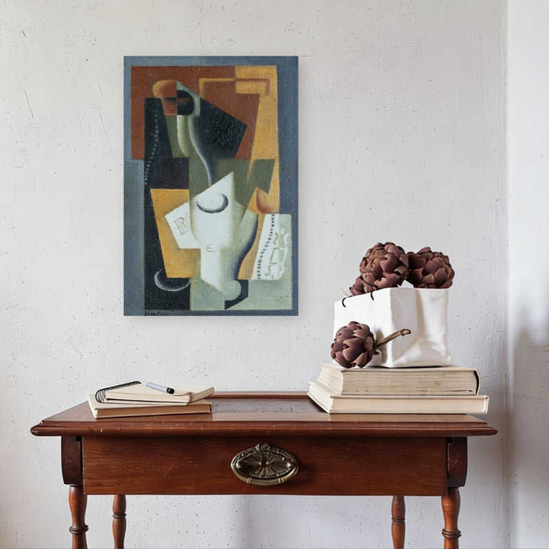Nature morte, 1919, estampe d'art mural abstrait contemporain, 24" H x 16" W
