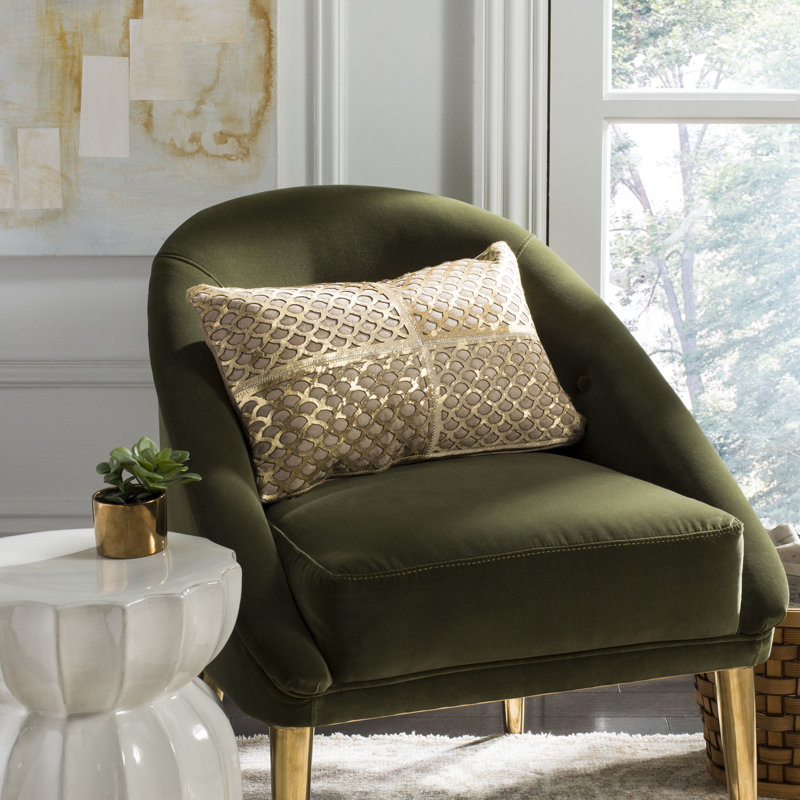 Sequined Cowhide Throw Pillow