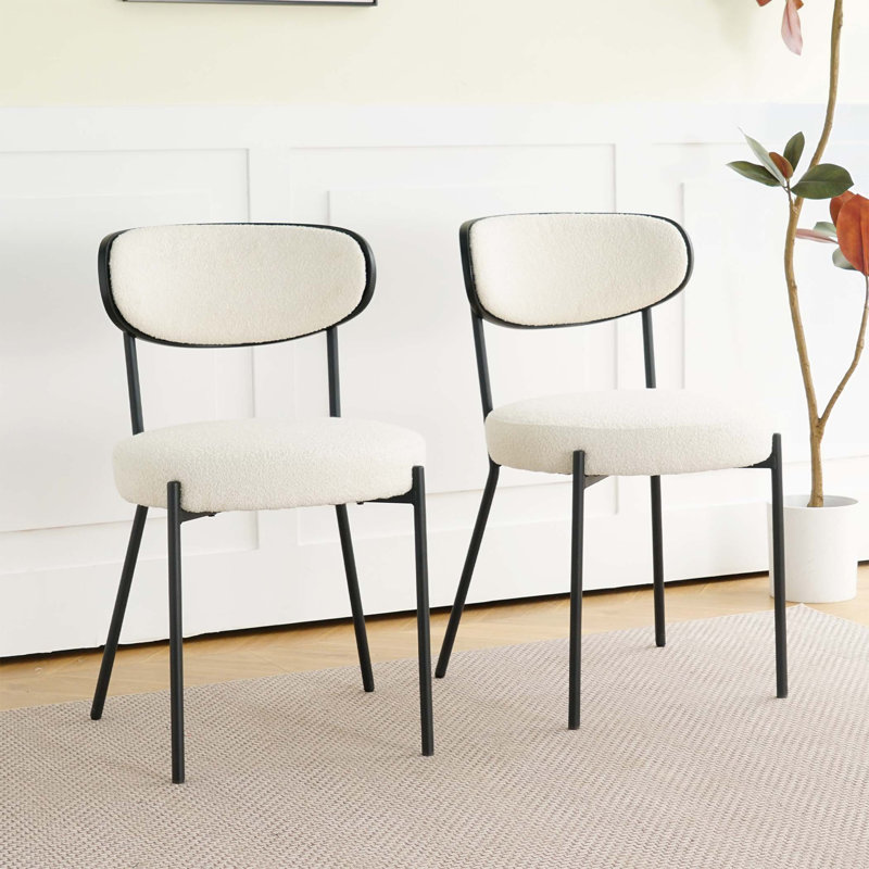 Chaise d'appoint large 18,9 po Lawrenson, White Fabric