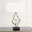 Abstract Lamp w/6" Crystal Sphere-38421244