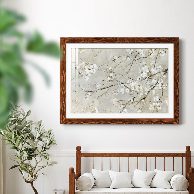 Blossom Confetti - peinture encadrée, H 37,5 po x l 27,5 po x P 1,5 po, Cadre en érable