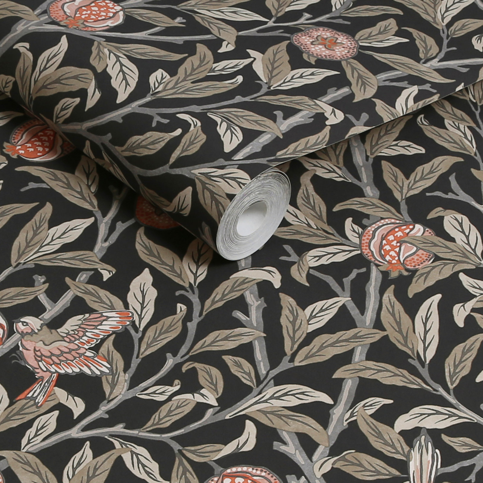 Nilda Floral Wallpaper, Charcoal