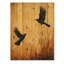 Dark Crows In The Cornfield IV - Décoration murale en bois d'oiseau - sur bois de pin naturel-1516185379