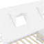 Structure de lit simple en bois, blanc-356961463-356961480