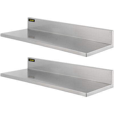2 Piece Metal Bracket Shelf