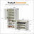 Multi functional Shoe Storage Cabinet with Bench & 7+3 Storage compartment, Adjustable layer board , Shoe Bench with Cushion for Entryway,  Freestanding Shoe Rack for Entryway, Mudroom, Hallway