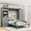 Grand lit escamotable avec rangement intégré et configuration personnalisable-1685550933