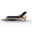 Outdoor Teak Chaise Lounge-1070998179