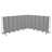 Otis Sound Dampening Premium Quality Mobile Room Divider, Gray Frame-121887314-121887310