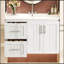 Meuble-lavabo mural avec 2 tiroirs et lavabo-6272914