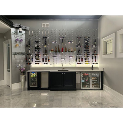 Islais Wall Mounted Wine Bottle Rack