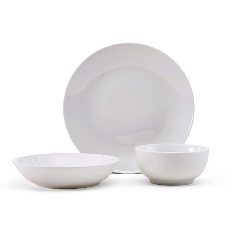 Alexis 18-Piece Porcelain Dinnerware Set-Service For 6