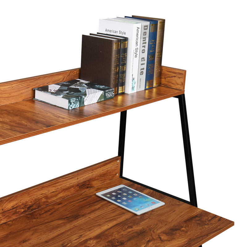 Bureau en bois massif avec huche Pamphilos