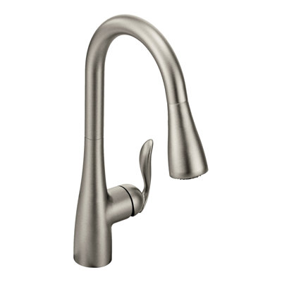 Moen Arbor One Handle Pulldown Kitchen Faucet Featuring Power Boost and Reflex