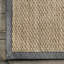 Tapis naturel / gris foncé Stephanne Farmhouse Seagrass-304041730