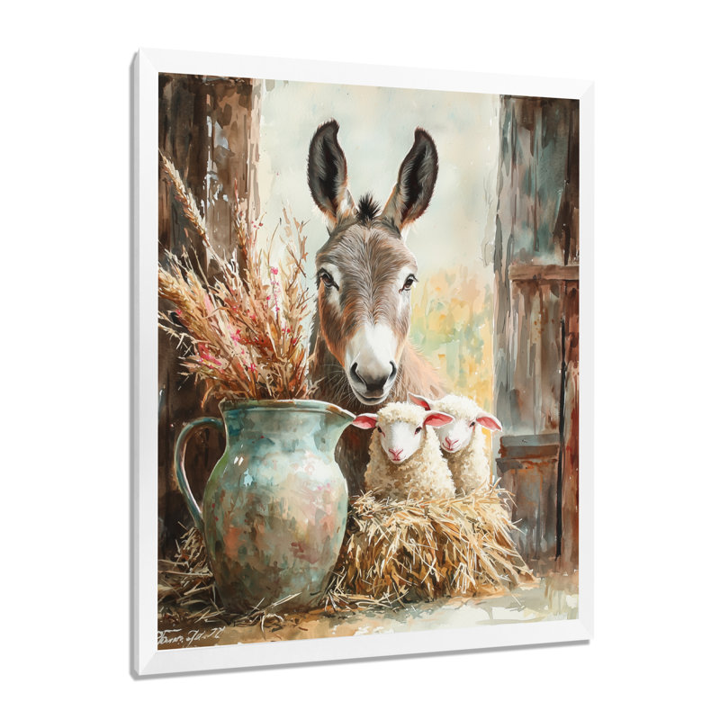 Dublyn - animaux, reproductions d'art mural, H 32 po x l 24 po, Reproduction encadrée d'une seule photo, Blanc