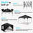 12 Ft X 12 Ft One-Push Set Up Canopy Tents With Sidewalls And Sandbags-121221100
