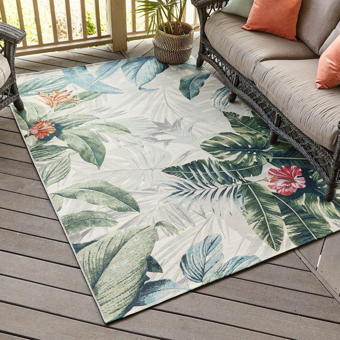 Anniston Multi Kula Indoor/Outdoor Modern Rug Beachcrest Home™ Rug 