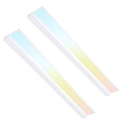 24w 5cct Led Under Cabinet Lighting Fits 42-inch Cabinets, Ultra-slim Linkable Under Counter Lights