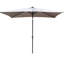 Parasol solaire 10x6.5ft. Auvent. Fade. Facile à soulever et à incliner. 26 Bright. Mât noir. Gris moyen Lumières rectangulaires 10 pi x 6,5 pi Garden Beautification. Assemblage. Pour la cour arrière-134737659-134737660
