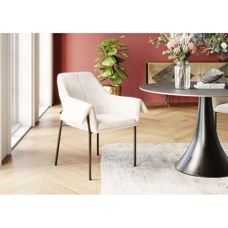 Bess Armchair in Cream, Cream coloured