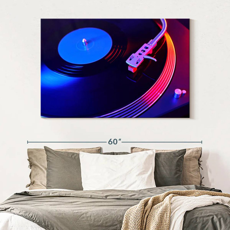 Abarca Turntable Party Record, 34" H x 51" W