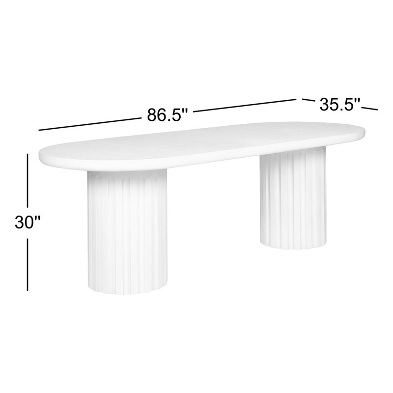Eris Outdoor Oval Dining Table