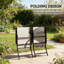 Ensemble de 2 chaises d'extérieur pliantes-809178293
