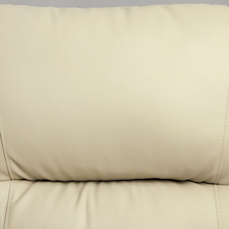 Fauteuil club large Fanestil 106,05 cm, Similicuir ivoire