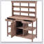 Grande table de rempotage en bois pour l'extérieur 66 ", poste de travail de jardin avec 2 tiroirs-721699631