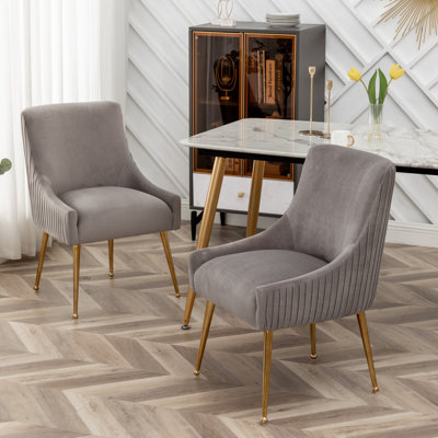 Beuthel 50 cm H Tufted Velvet Side Chair