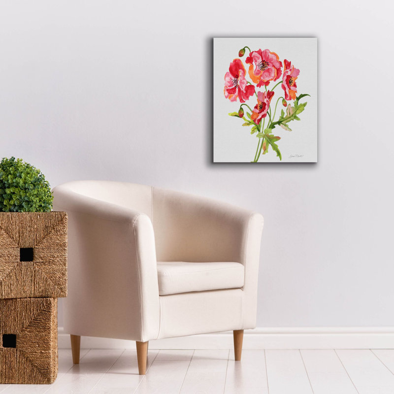 «Botanicals 6» par Jean Plout, art mural sur toile, H 24 po x l 20 po x P 0,75 po