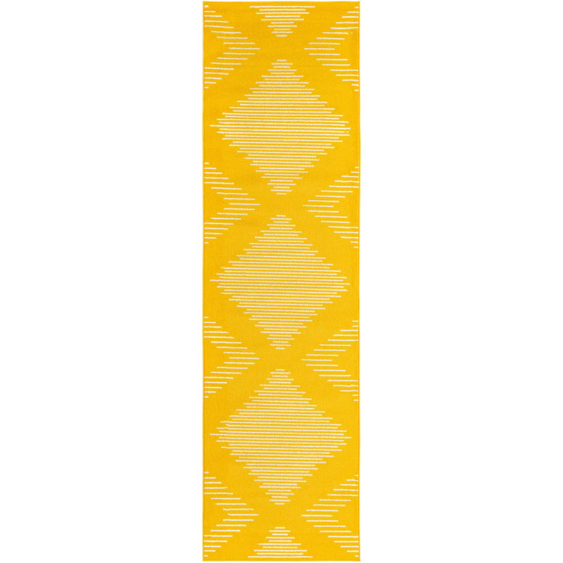 Geometric Indoor Rug, Runner 3'3" x 12'