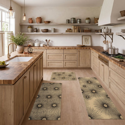 Tapis de cuisine antidérapant Sunburst