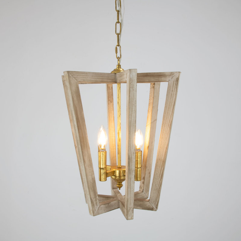 Lea 4 - Light Chandelier, Brown