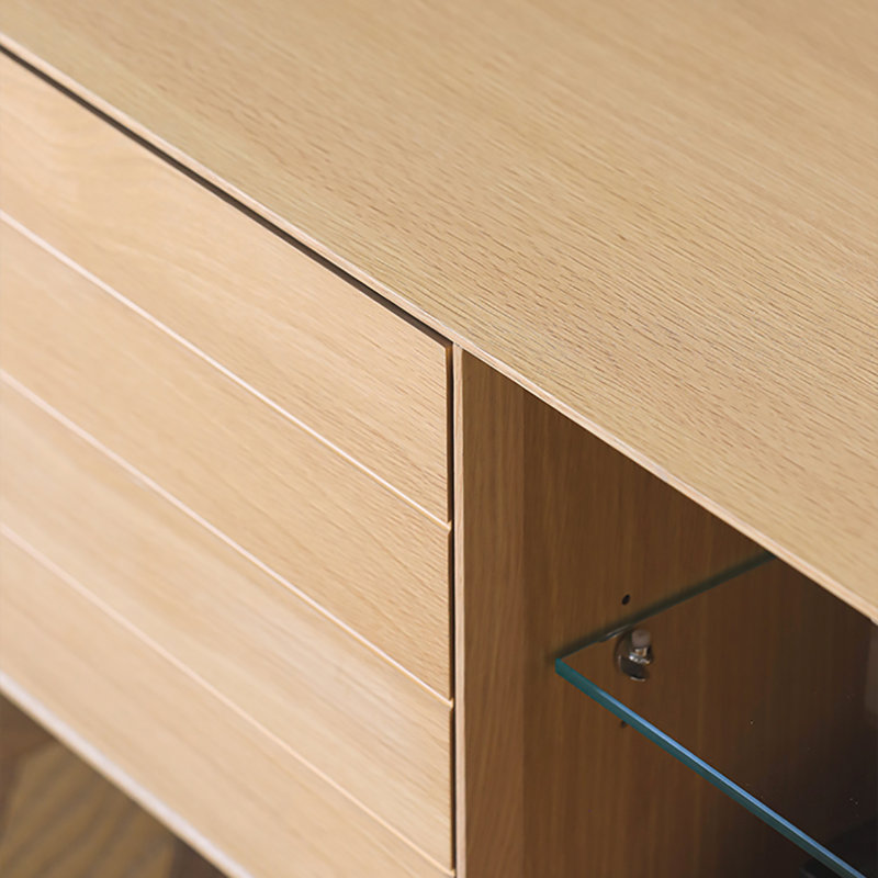 Italian minimalist TV cabinet, 70.9"