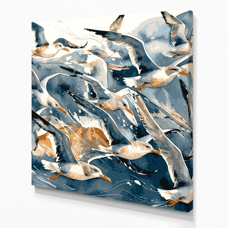 Art mural sur toile beige, H 32 po x l 32 po