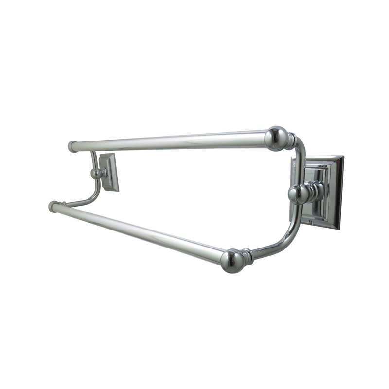 Kingston Brass Millennium 24-Inch Dual Towel Bar, Polished Chrome