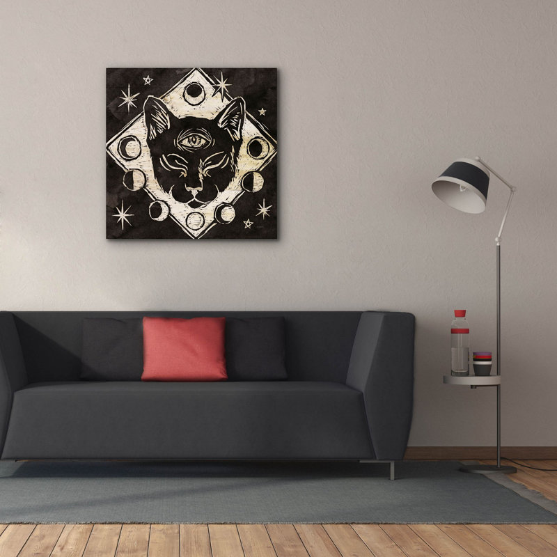 «Mystical Halloween Wood 4» par Mary Urban, art mural sur toile, H 37 po x l 37 po x P 1,5 po