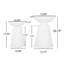 Charmante table d'appoint en métal au design moderne et durable-1557794492