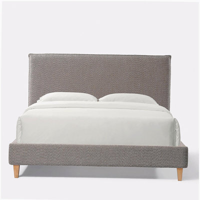 Normsman Vireo Upholstered Platform Bed -tungsten steel gray - Queen